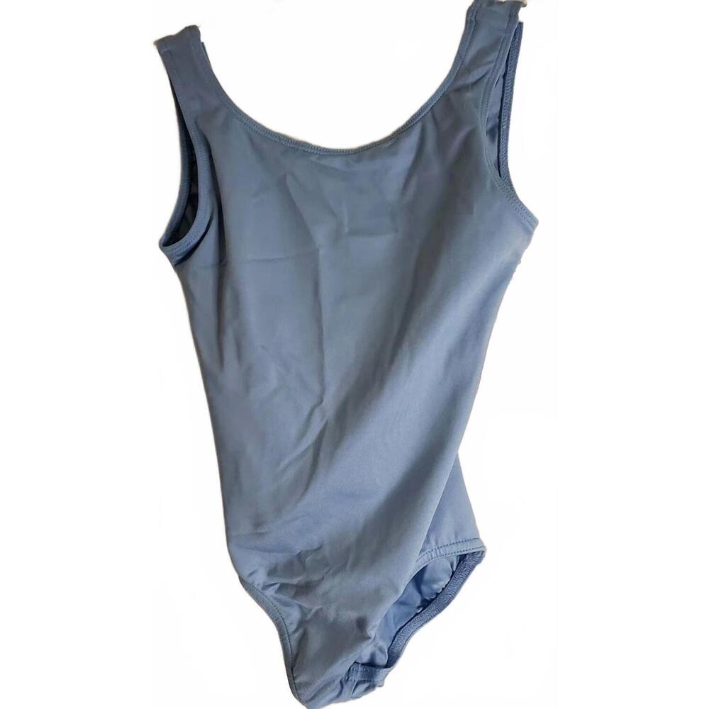 NEW MOTIONWEAR kids hana jr. sweetheart tank leotard in light blue